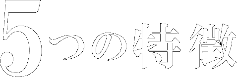 5つの特徴