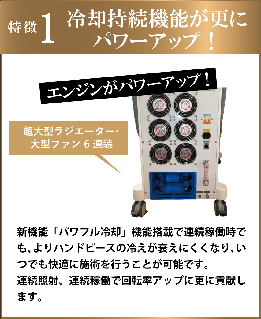冷却持続機能が更にパワーアップ